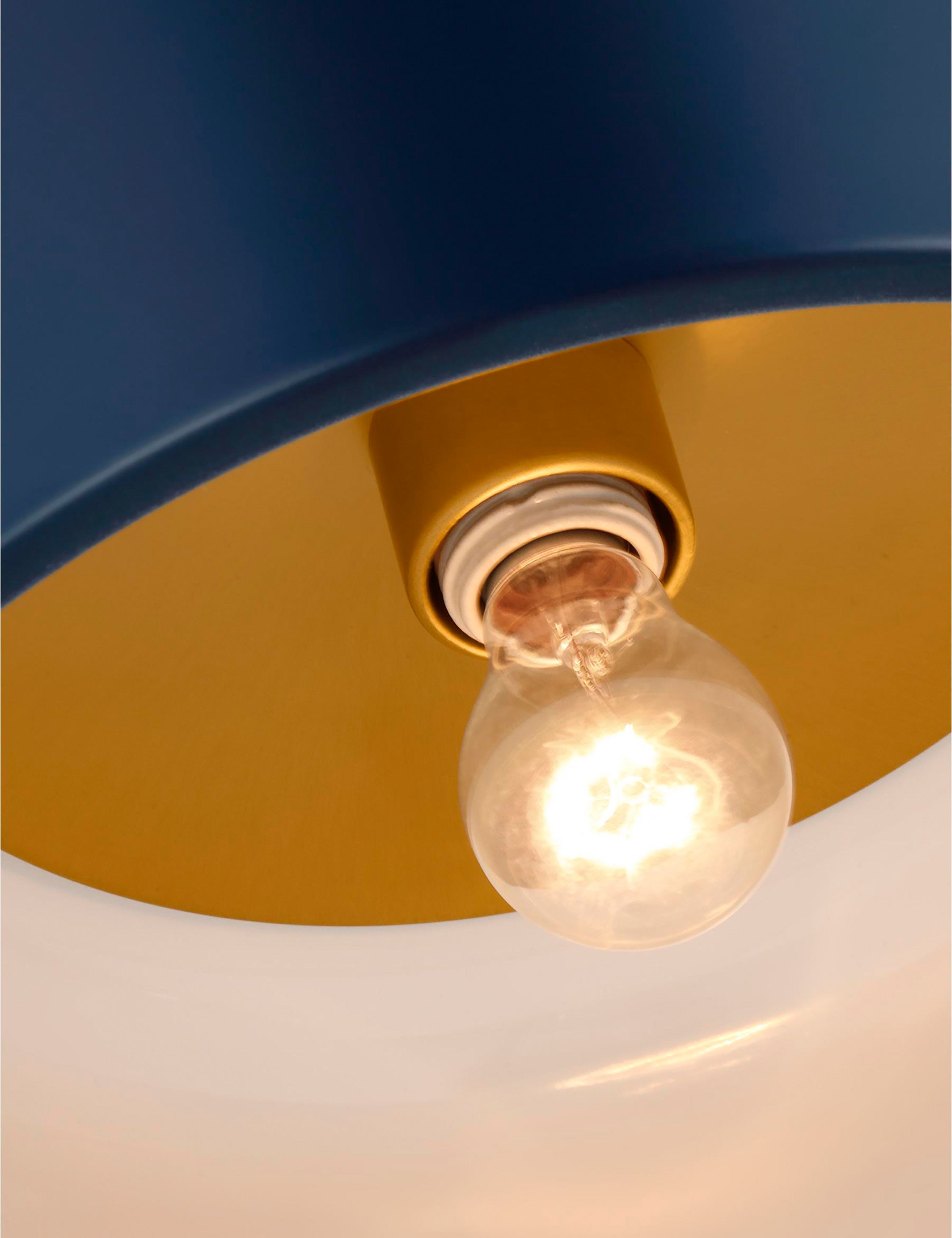 Orion Flush Mount Light | Steel Dome Shade, Minimalist Design
