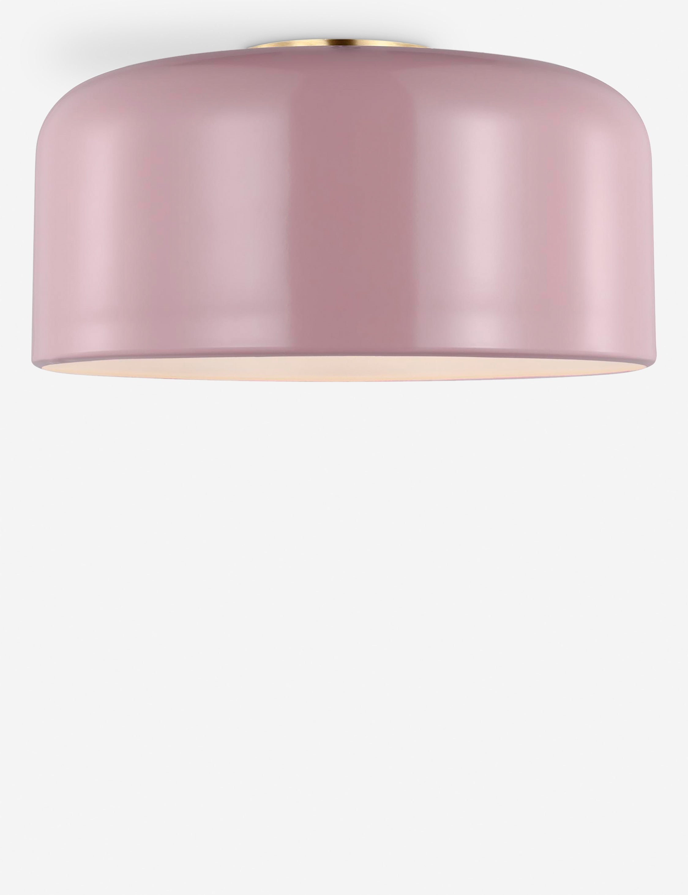 Orion Flush Mount Light | Steel Dome Shade, Minimalist Design