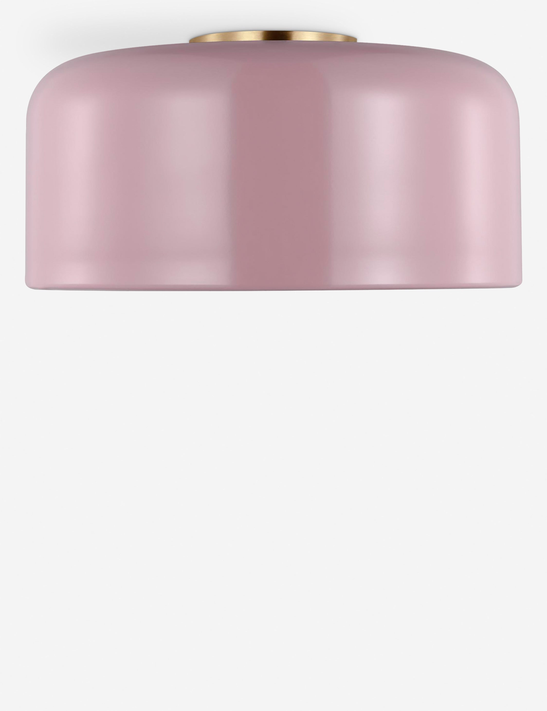 Orion Flush Mount Light | Steel Dome Shade, Minimalist Design