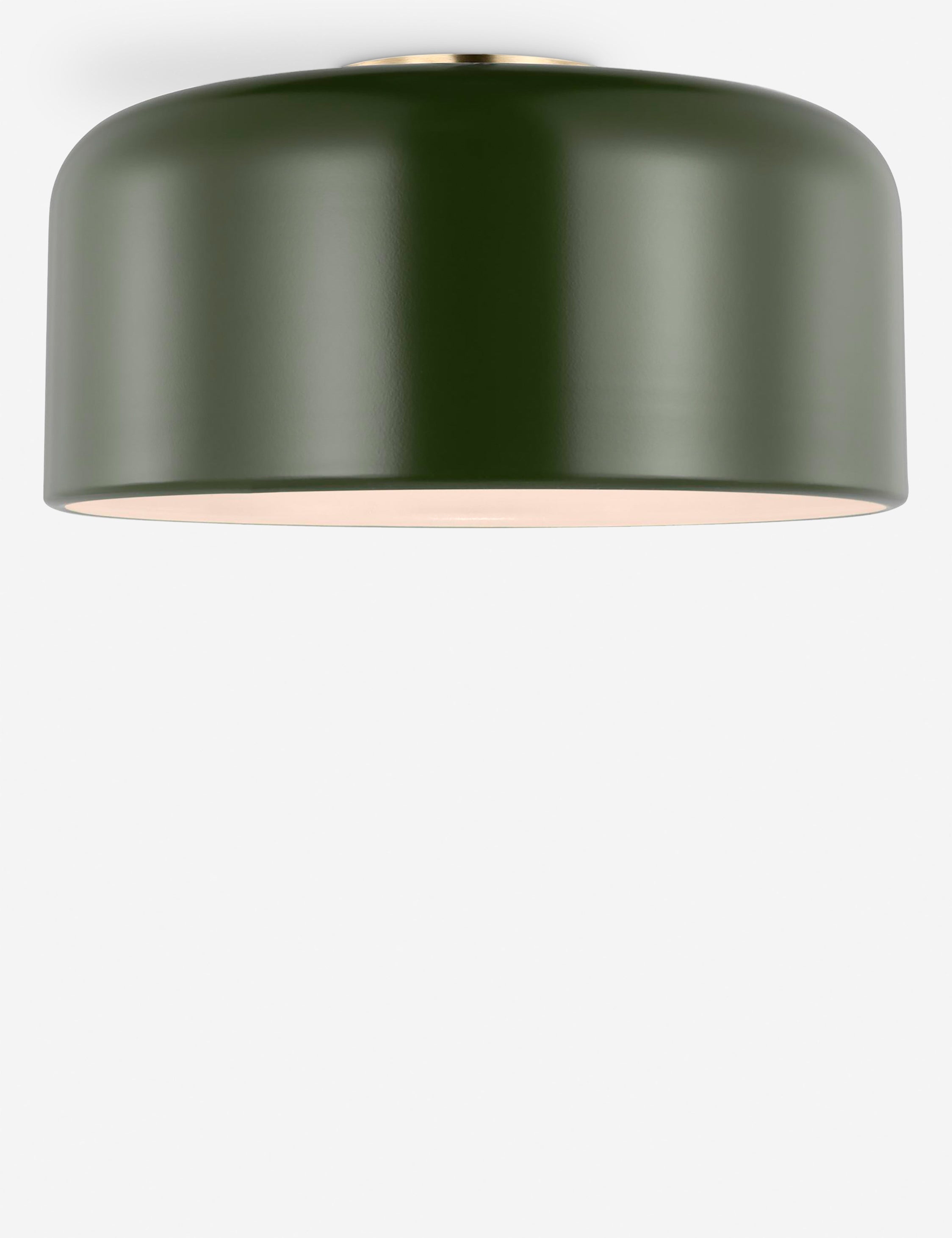 Orion Flush Mount Light | Steel Dome Shade, Minimalist Design