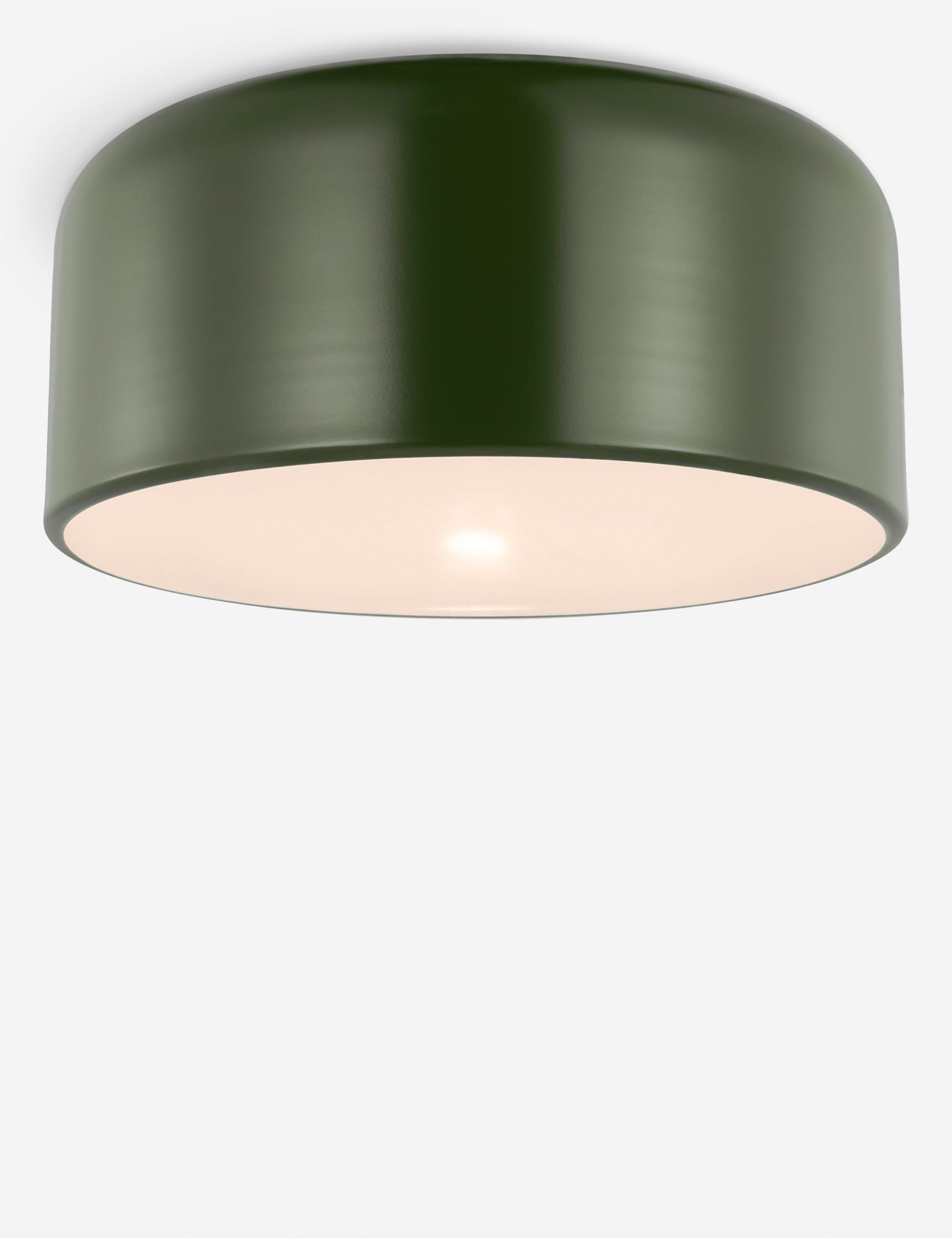 Orion Flush Mount Light | Steel Dome Shade, Minimalist Design