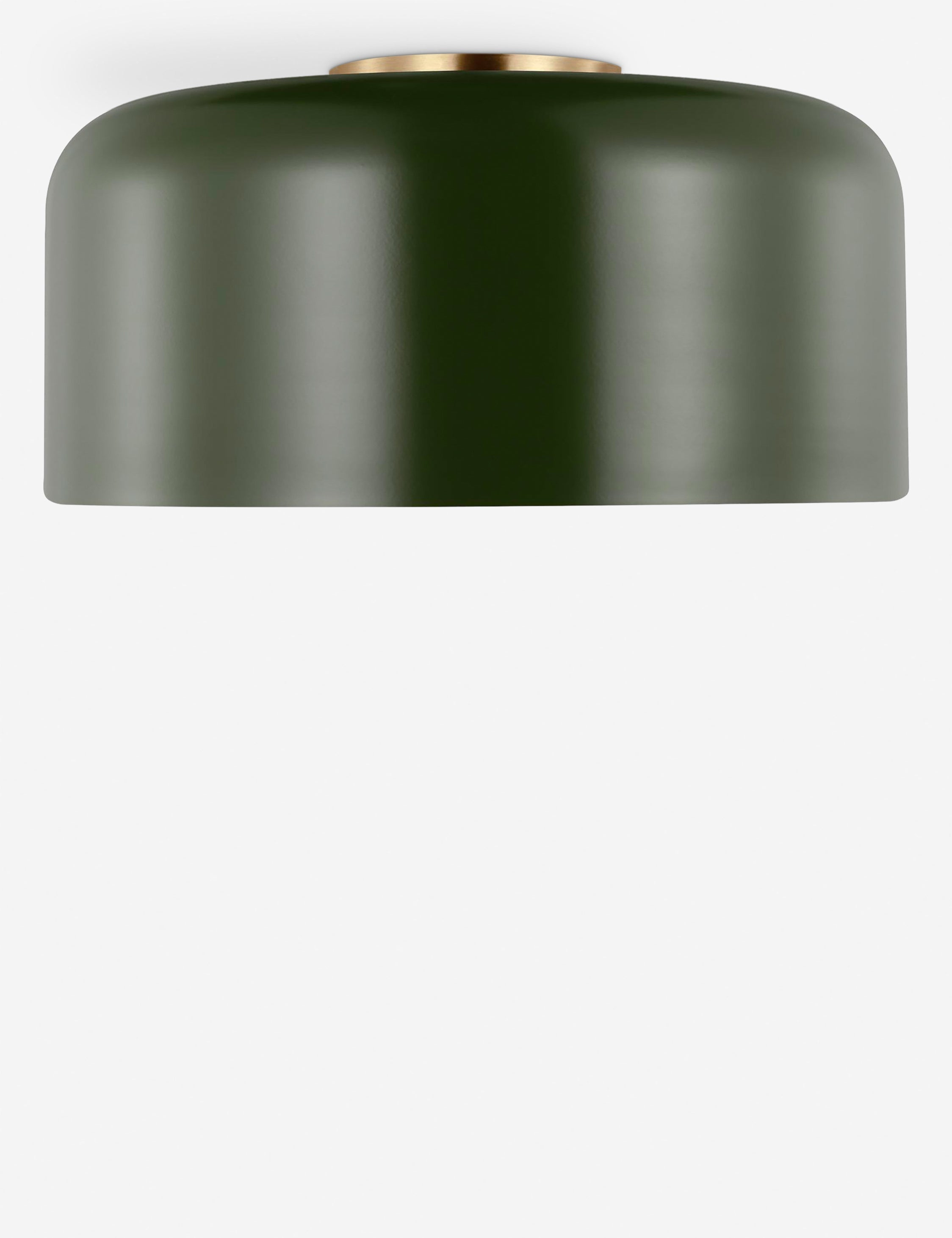 Orion Flush Mount Light | Steel Dome Shade, Minimalist Design