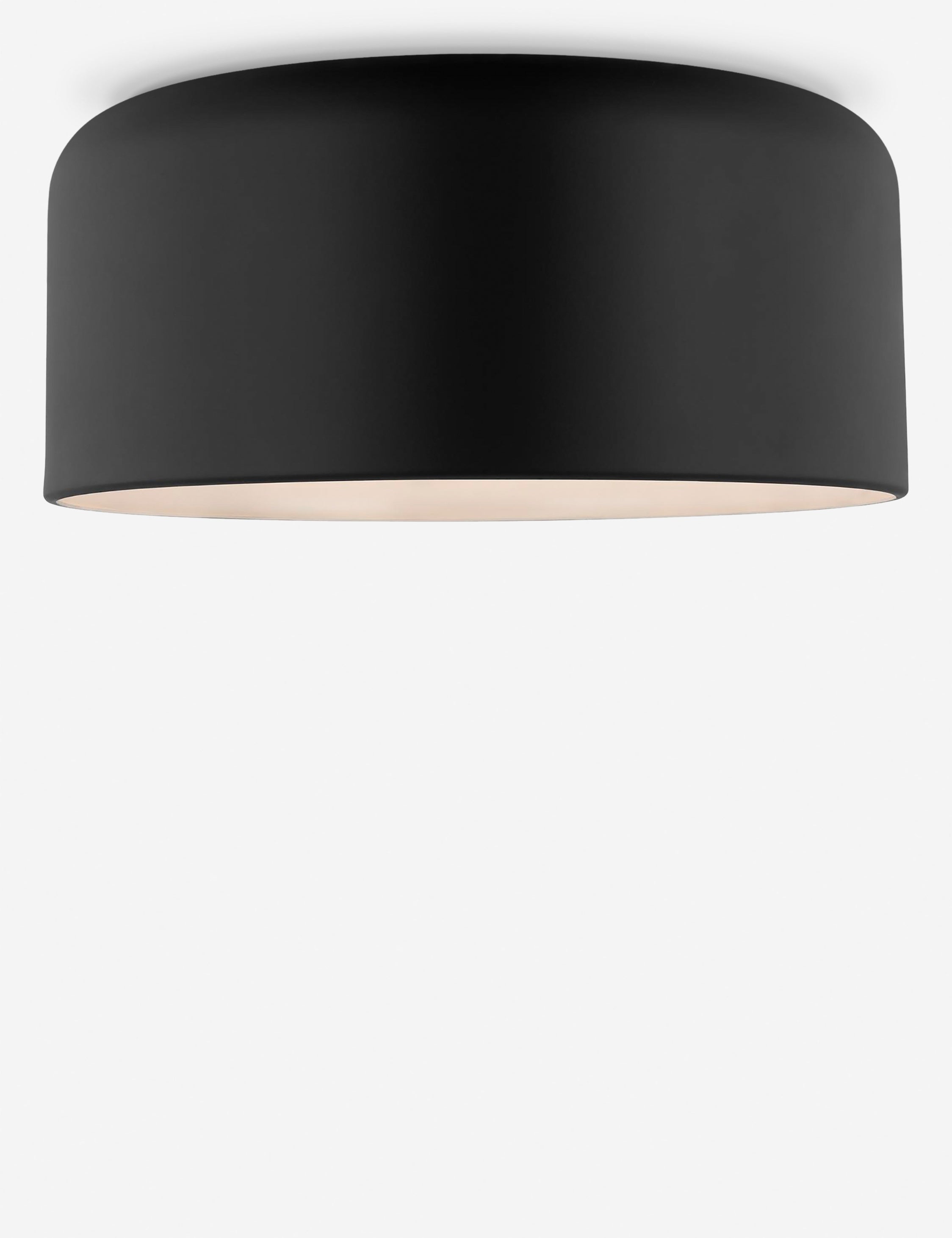 Orion Flush Mount Light | Steel Dome Shade, Minimalist Design