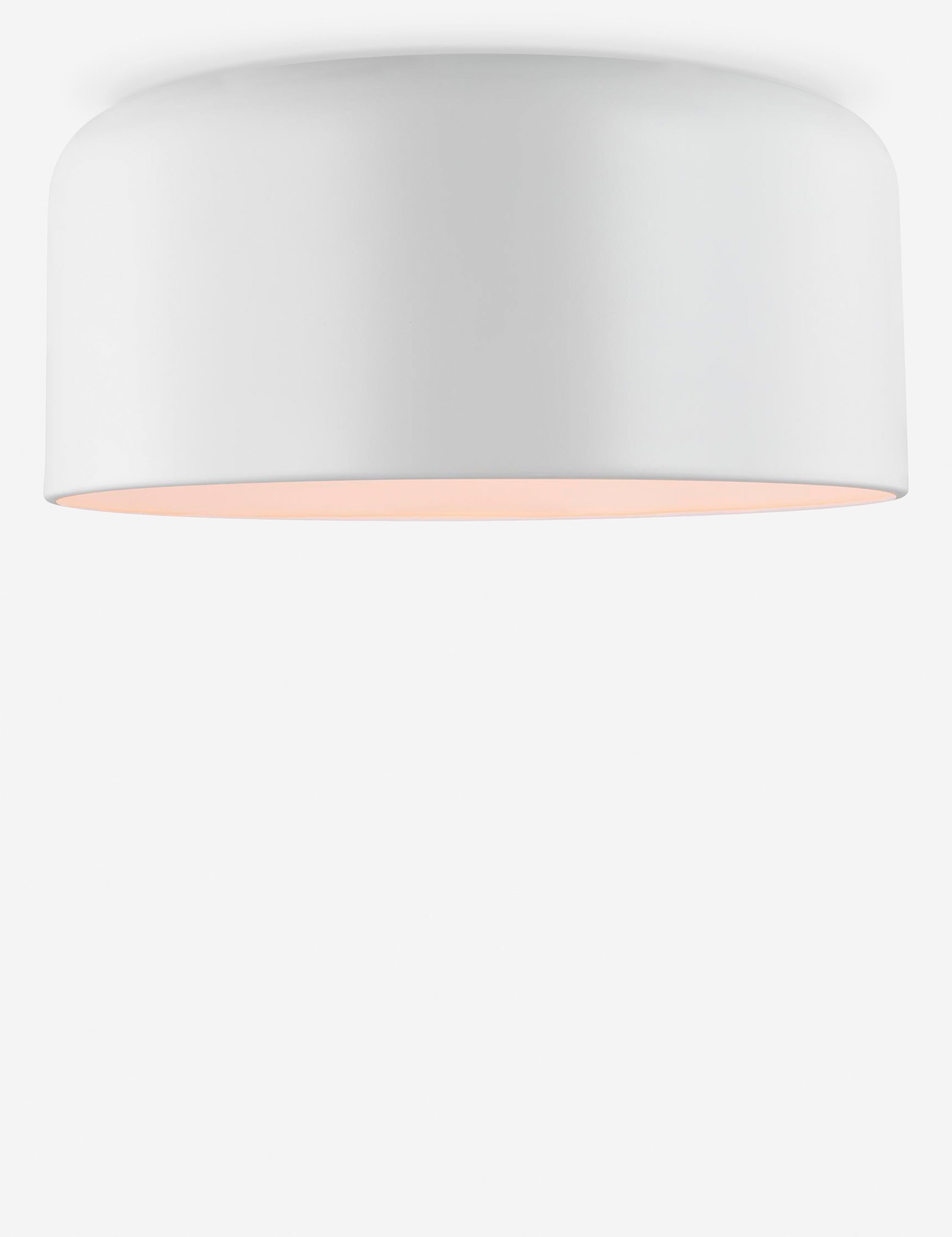 Orion Flush Mount Light | Steel Dome Shade, Minimalist Design