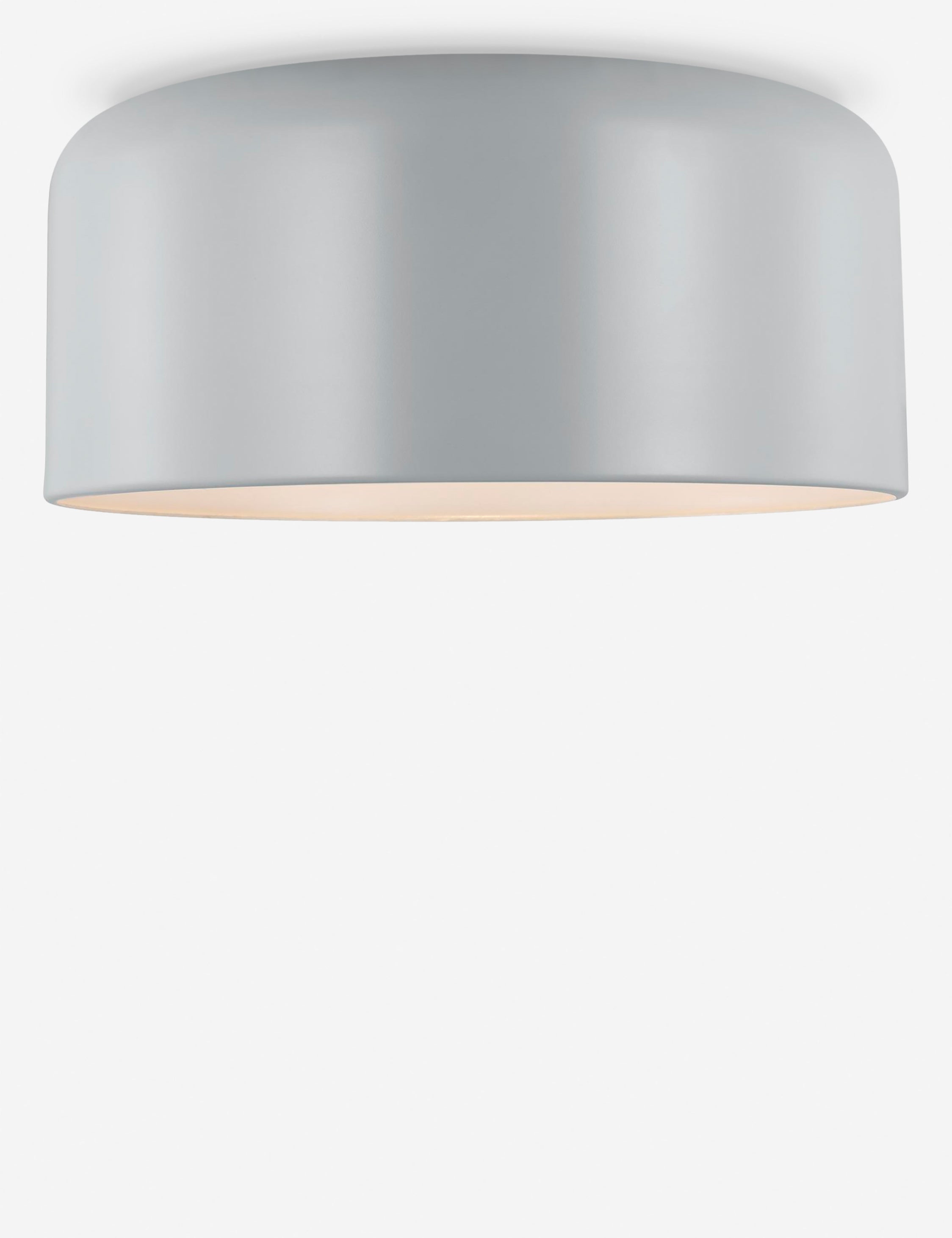 Orion Flush Mount Light | Steel Dome Shade, Minimalist Design
