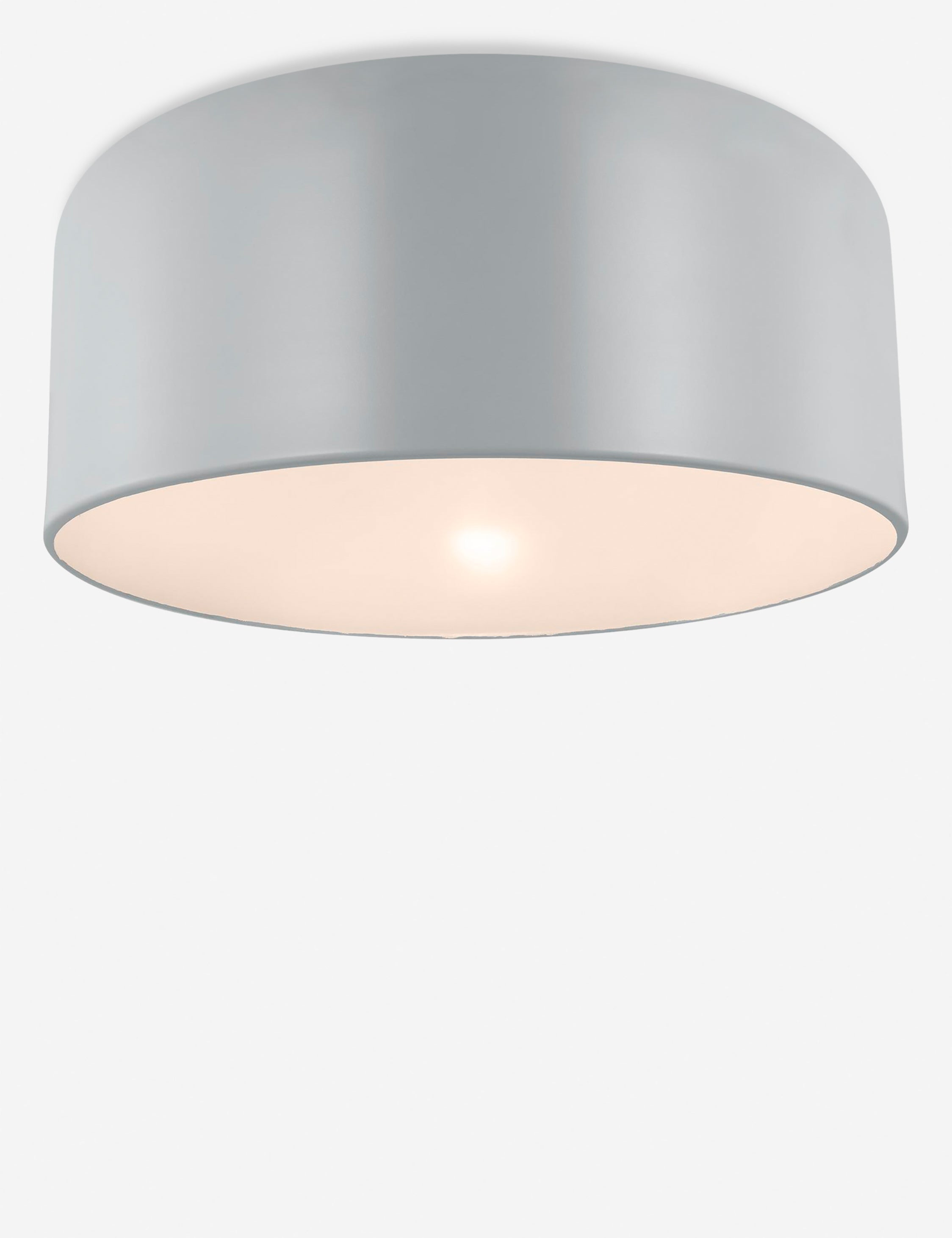 Orion Flush Mount Light | Steel Dome Shade, Minimalist Design