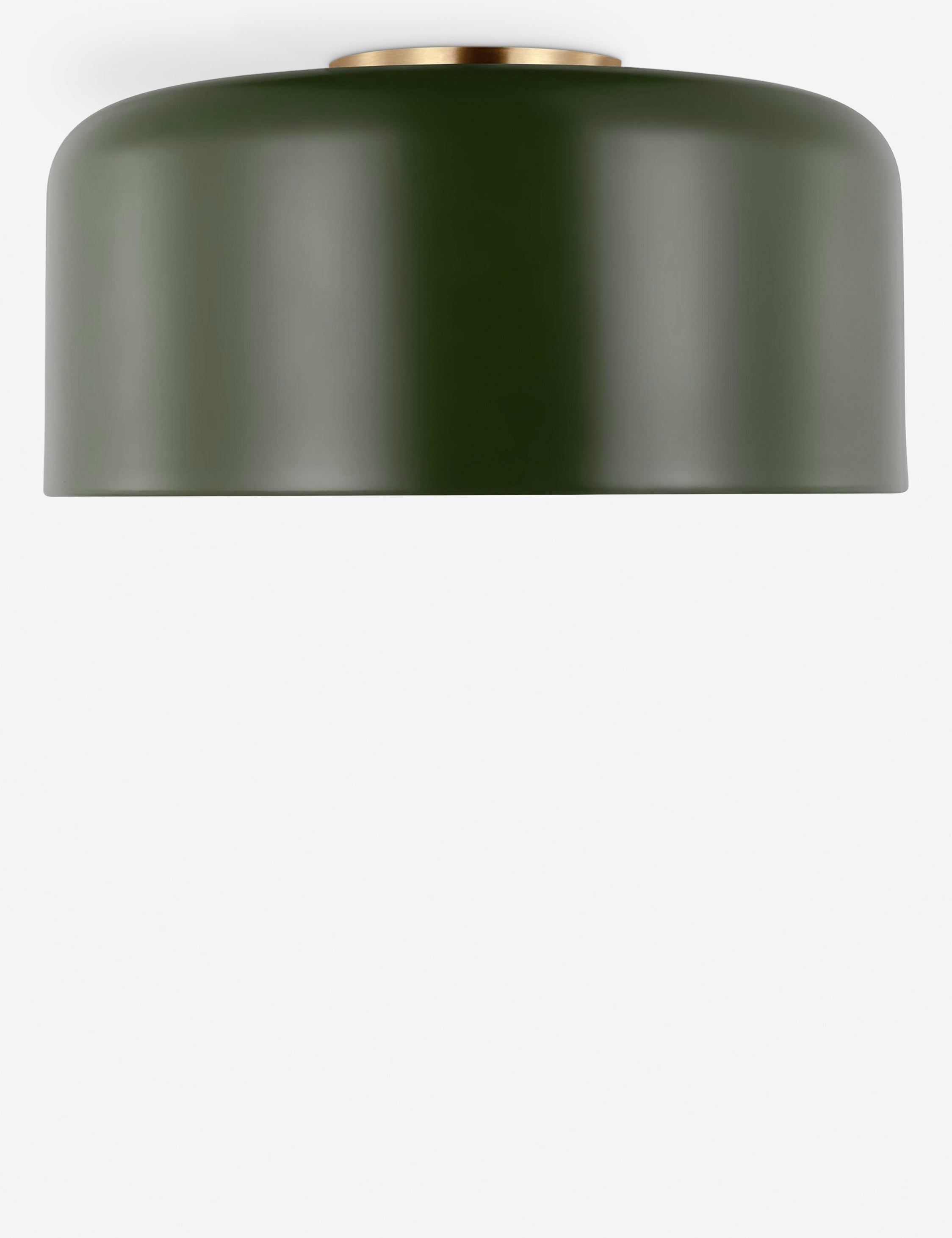 Orion Flush Mount Light | Steel Dome Shade, Minimalist Design