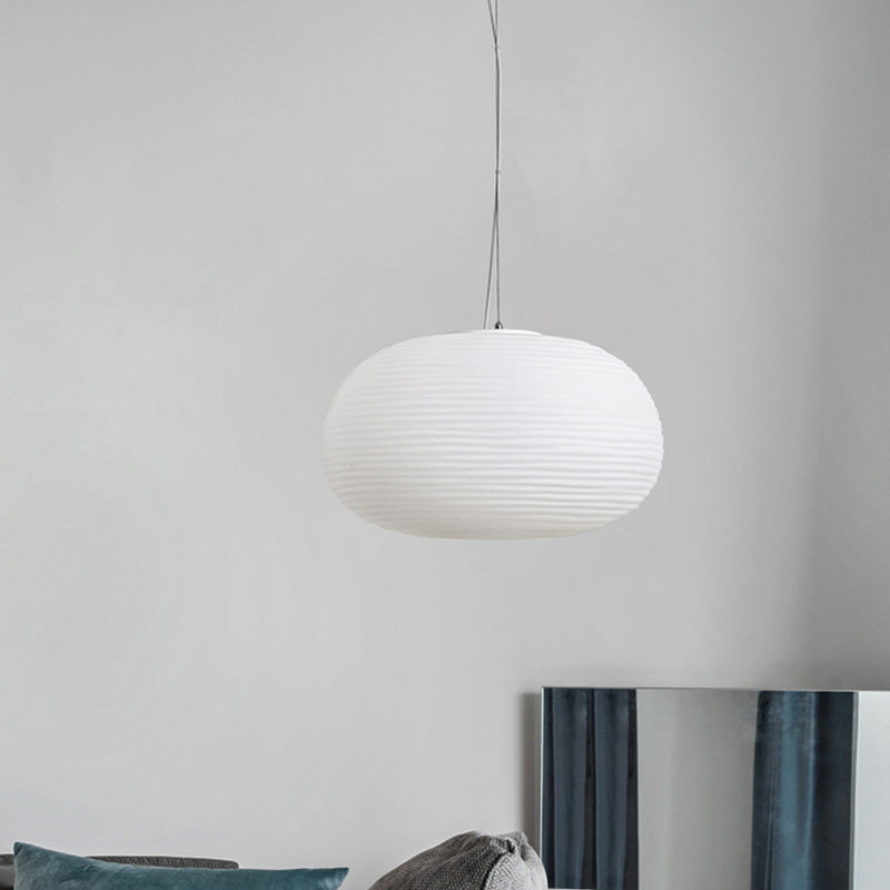 Bento Hanglamp | Geribbeld Glas, E27 Fitting
