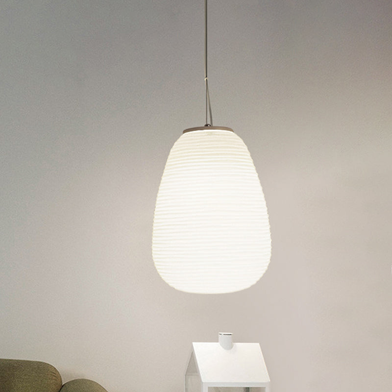 Bento Hanglamp | Geribbeld Glas, E27 Fitting
