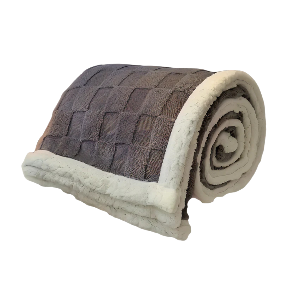 Bela Luxe Fleece Plaid | Dubbelzijdig Sherpa & Fleece, Warm & Cozy