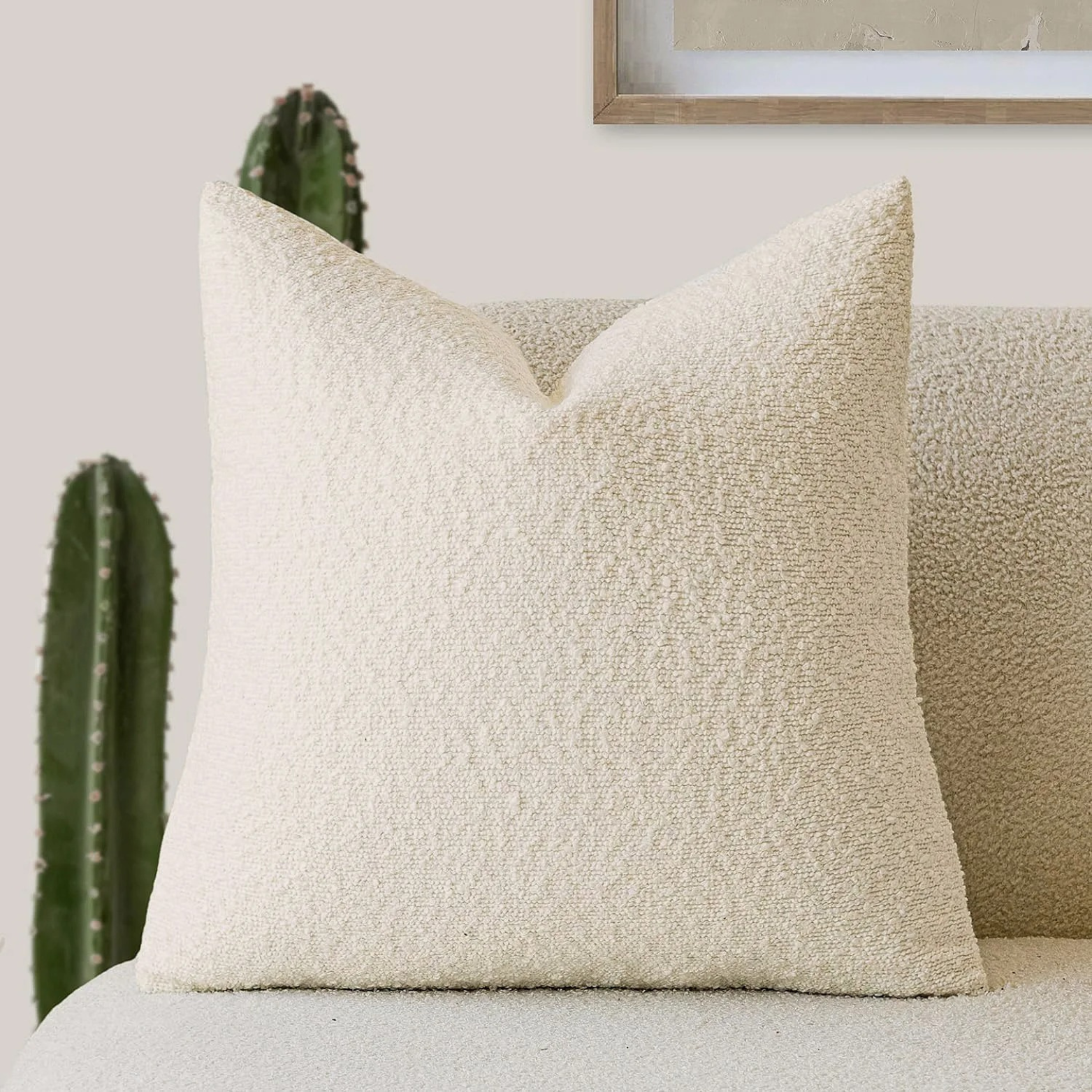 Bela Bouclé Kussenhoes | Elegant Design, 45x45 cm