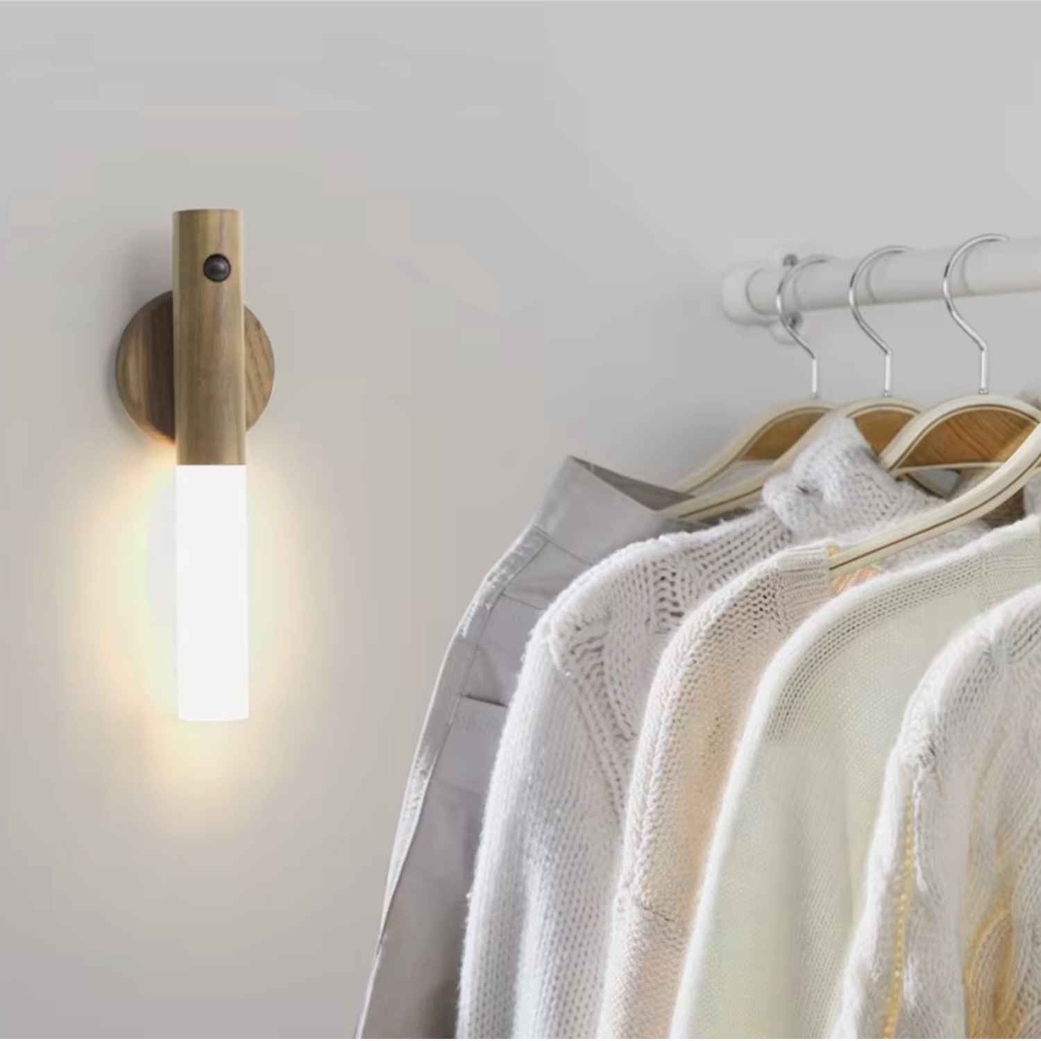 Glow – Natural Wood & Frosted Glass Portable Night Light - Cendre Home