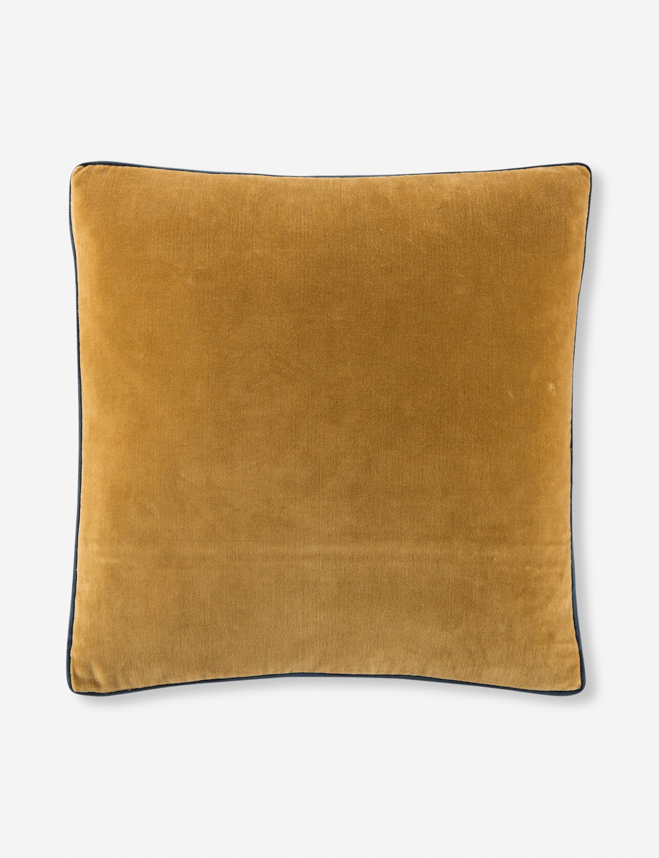 Cleo Throw Pillow | Velvet with Piping Detail