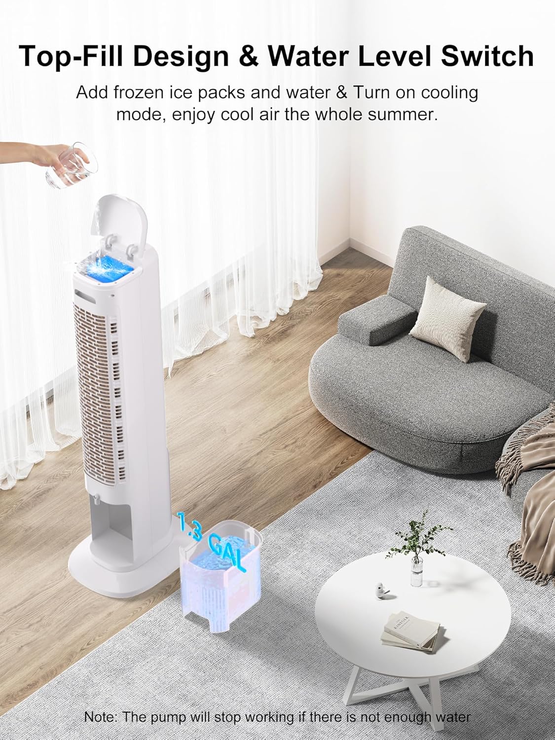 Breeza 3-in-1 Evaporative Air Cooler 120° Oscillation, Portable