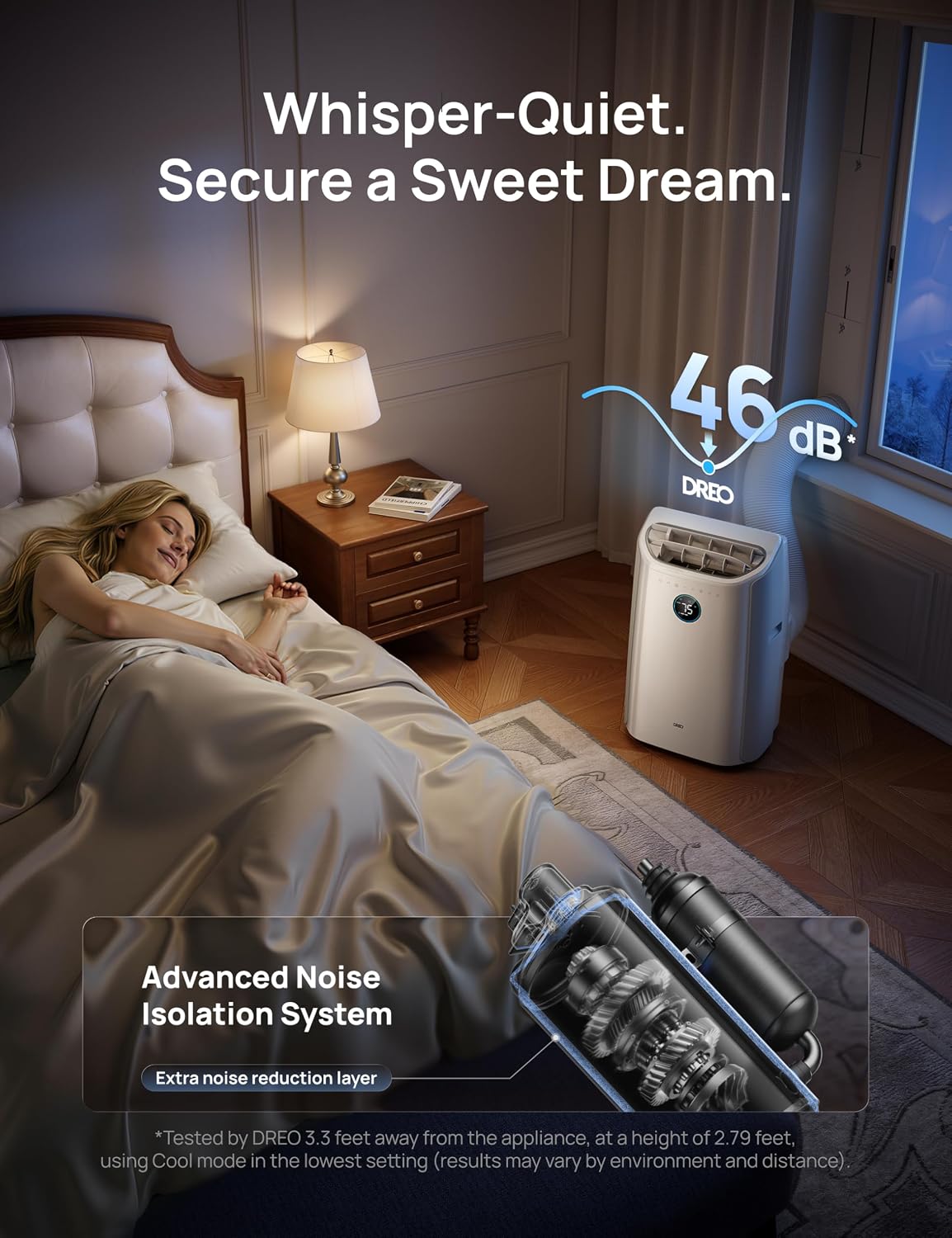 Cendre Portable Air Conditioner 12000 BTU, Smart & Quiet