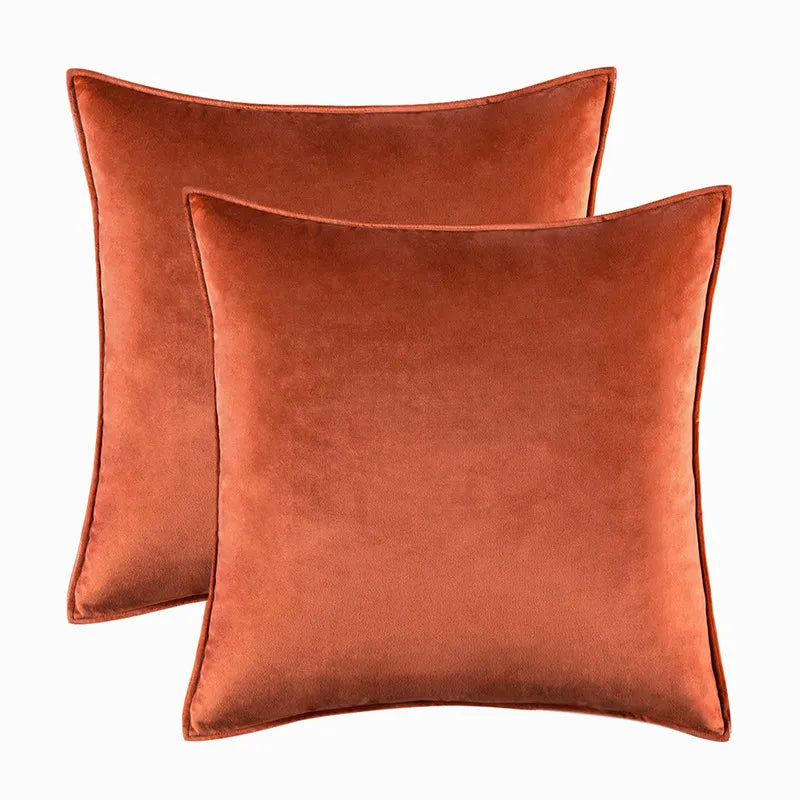 Bela Velvet Cushion Cover | Soft Fabric, Hidden Zipper