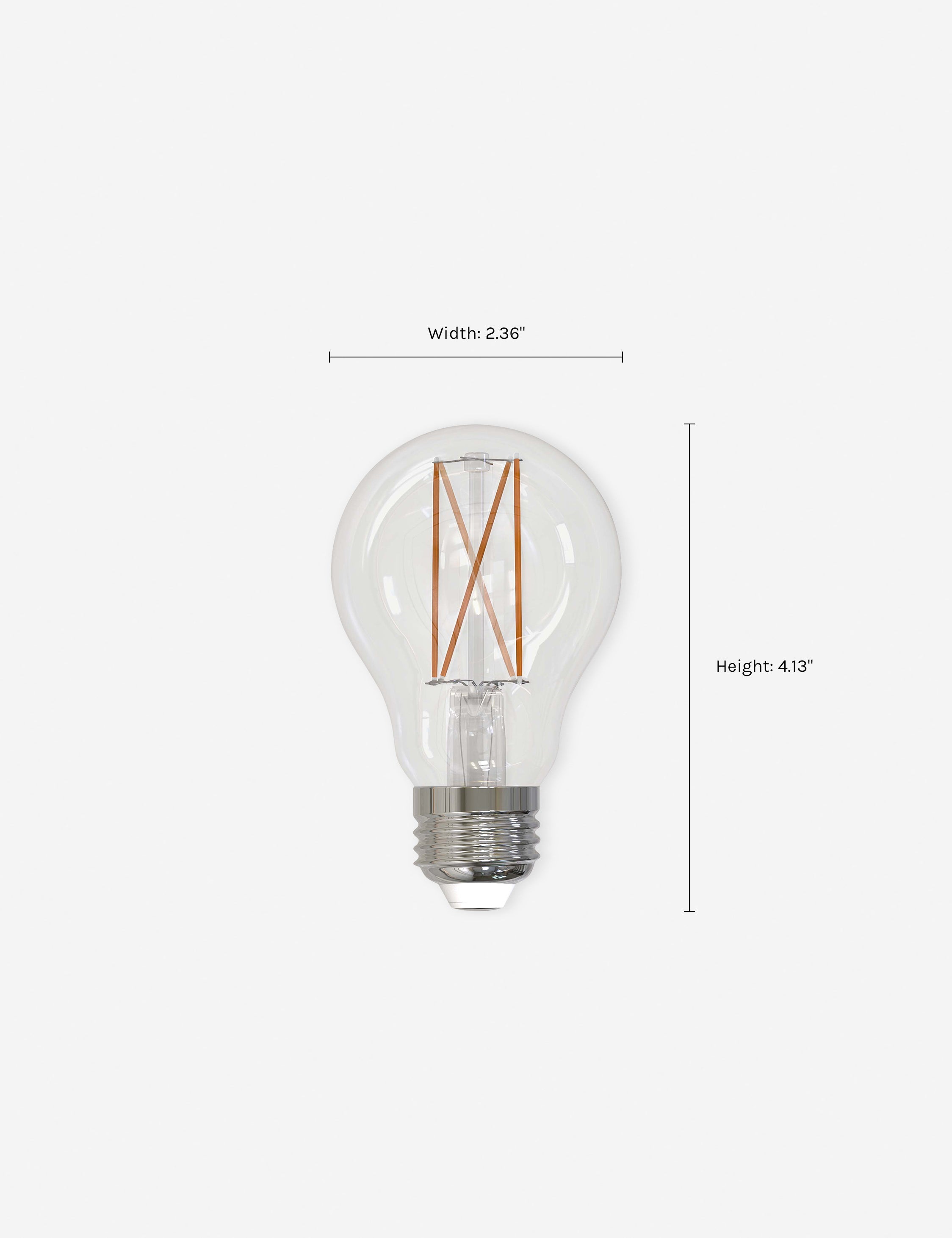 Bello A19 LED Filament Bulb Set | Warm White Light, Dimmable