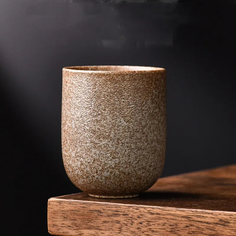 Bamboo Yunomi Cup | Handcrafted Stoneware, 150ml