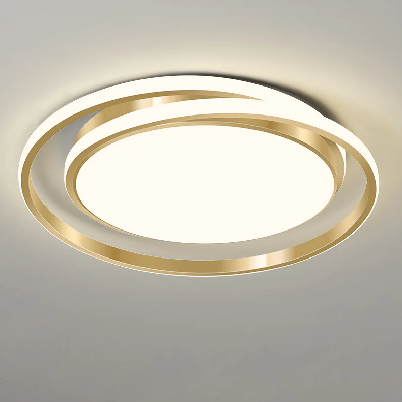 Bello LED Circle Ceiling Light | Modern Gold Flush Mount, Energy-Efficient