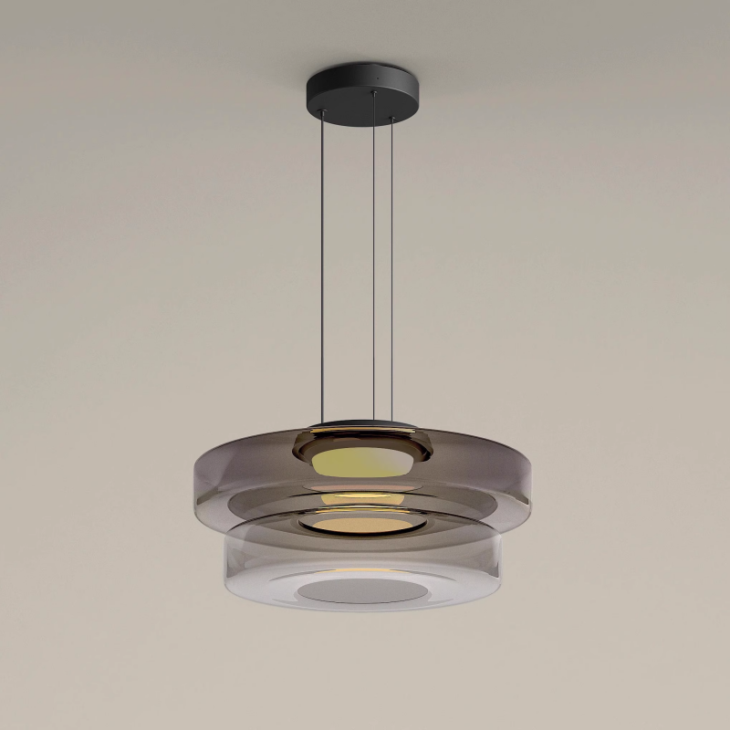 Bela Glass Pendant Lamp | Bauhaus Style, Adjustable Hanging Design