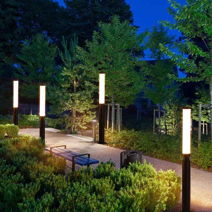 Contemporary Acrylic Waterproof LED Outdoor Lawn Lamp with Creative Lipstick Design