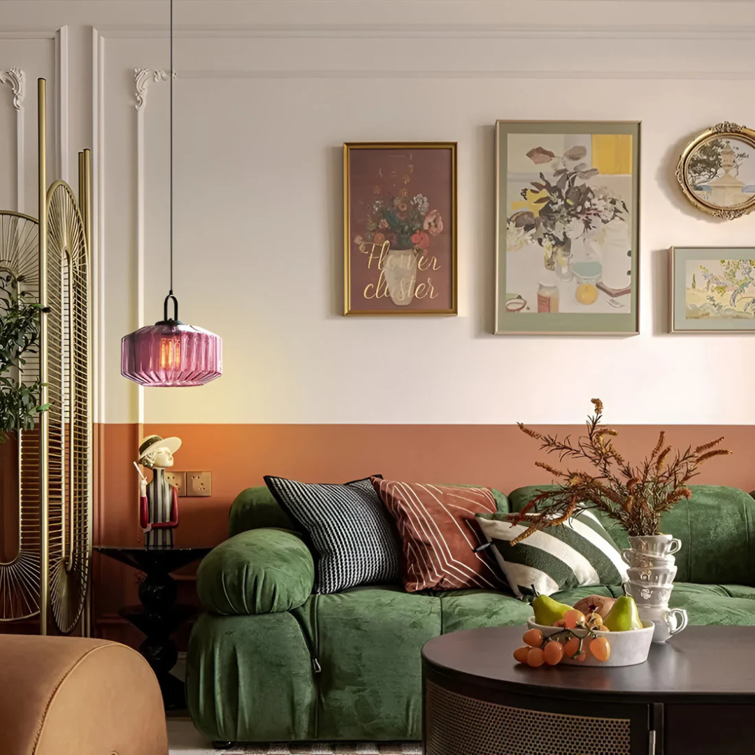 Mireta Pendant Light | Hand-Blown Glass, Warm Ambient Glow