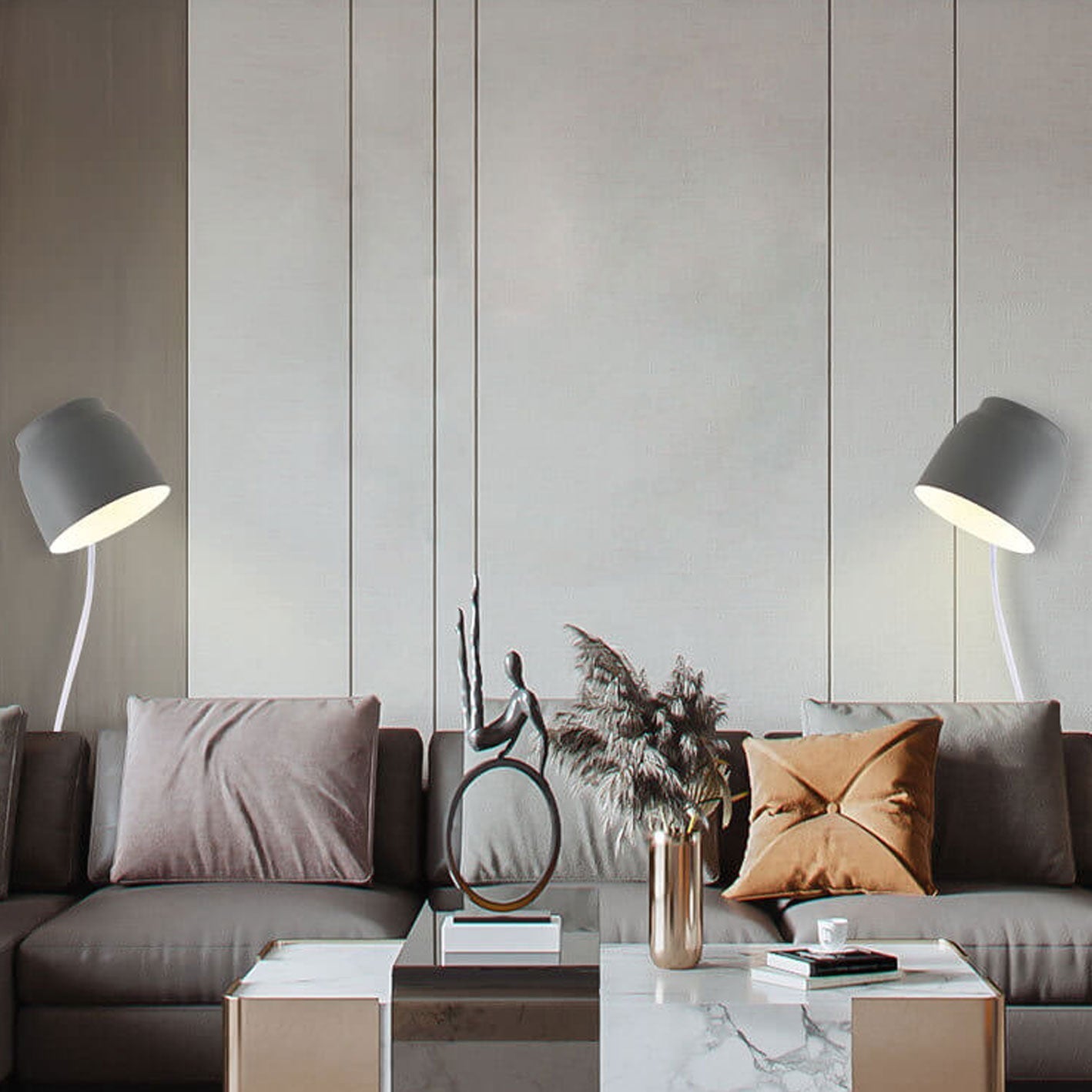 Rotatable Nordic Minimalist Column Barrel Wall Sconce Lamp - 1 Light