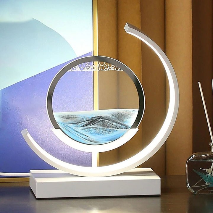 Bello LED Table Lamp | 360° Rotation, Dynamic Sand Art