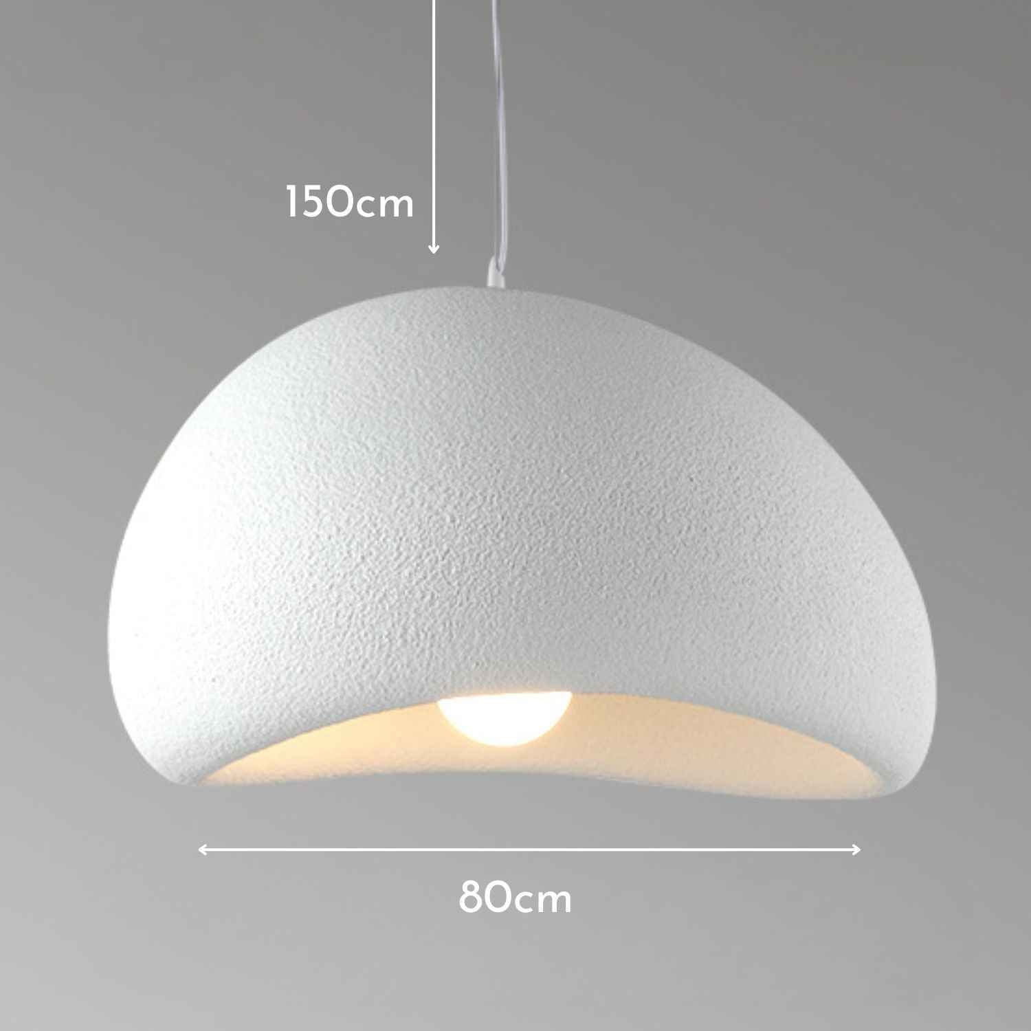 Serenity – Cream Wabi Sabi Ceiling Lamp 80cm - Cendre Home