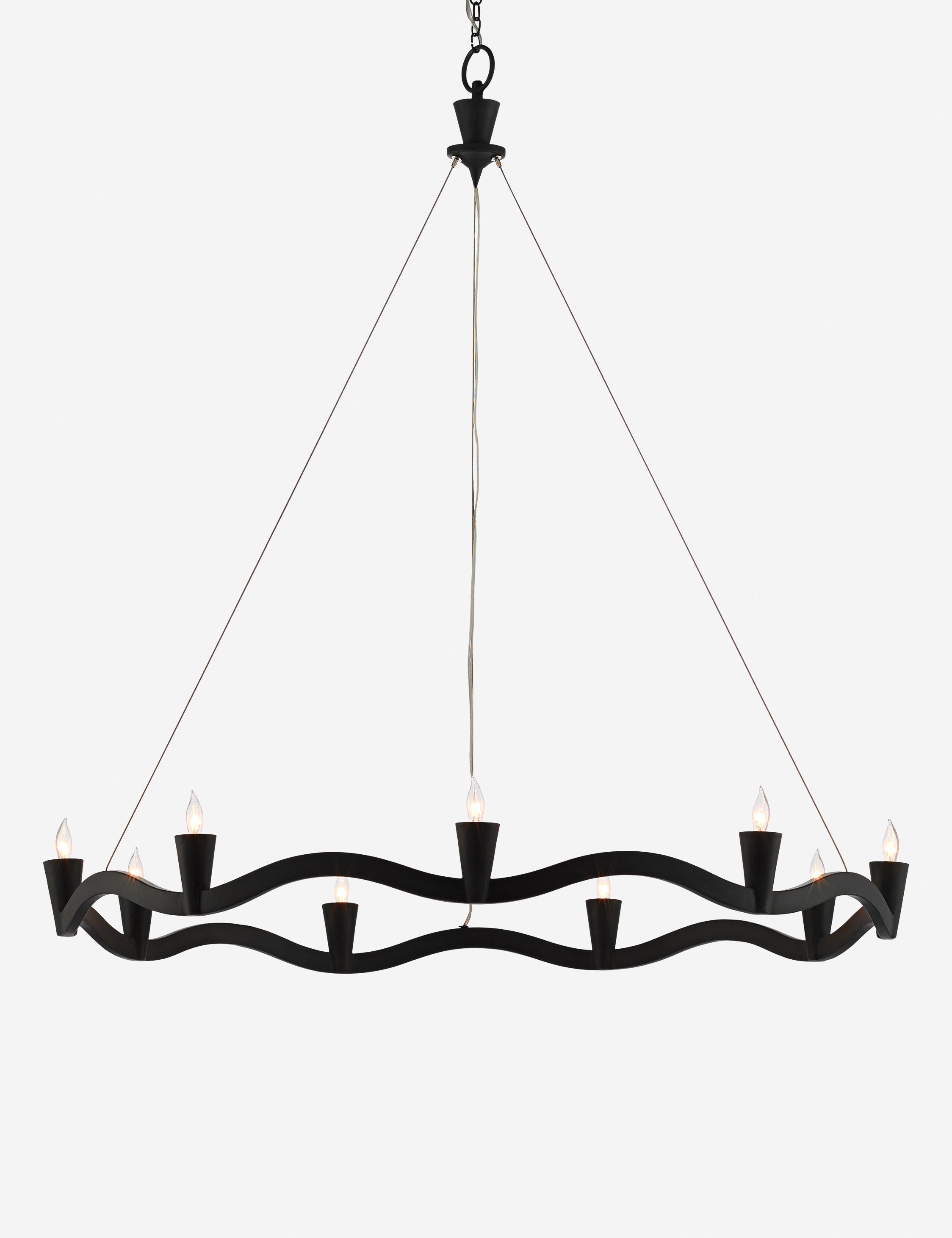 Fina Chandelier | Wrought Iron, Modern Design