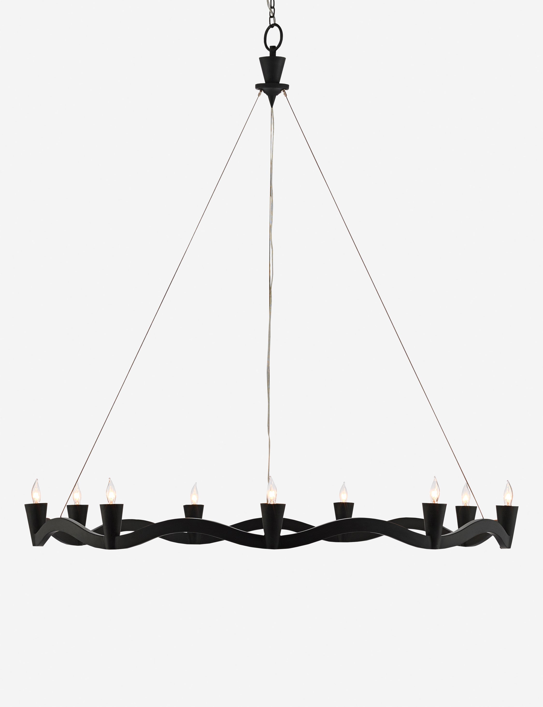 Fina Chandelier | Wrought Iron, Modern Design