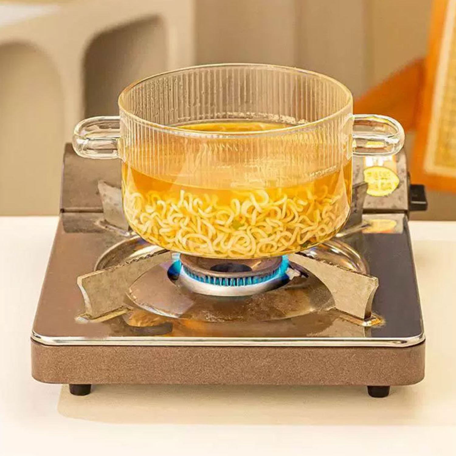 Bela Glass Pot | High Borosilicate, 1600ml Capacity