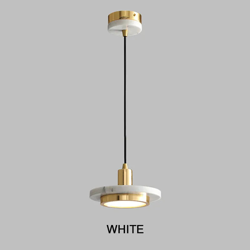 Bello Pendant Light | Marble & Iron, Adjustable Height