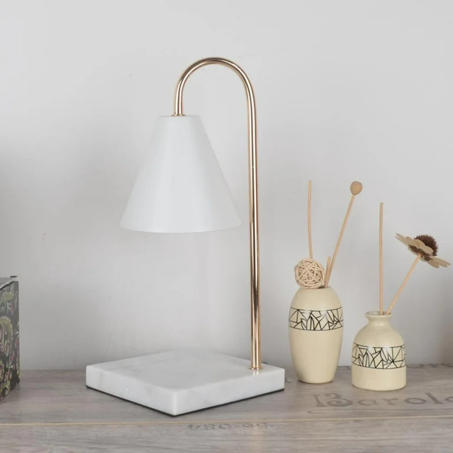 Serenity – White Marble Nordic Table Lamp - Cendre Home