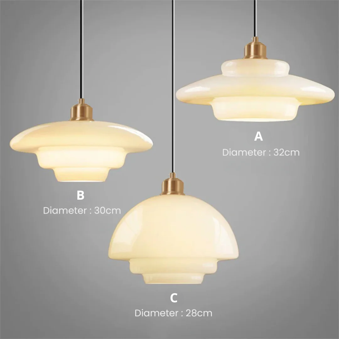 Bello Hanging Lamp | Organic Design, Diffuse Glass Lighting