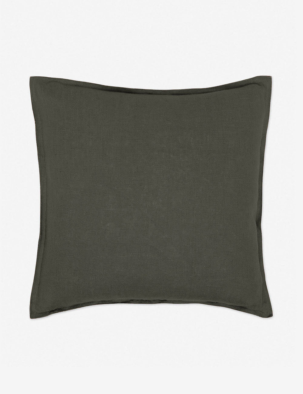 Luna Linen Lumbar Pillow | Superior Long Fiber Flax, Tonal Stitch Detail