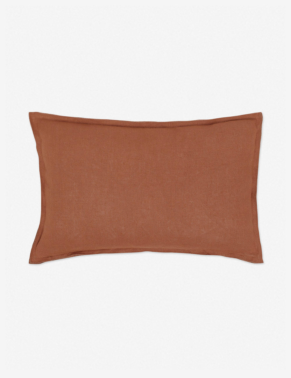 Luna Linen Lumbar Pillow | Superior-Quality Flax, Tonal Stitch Detail