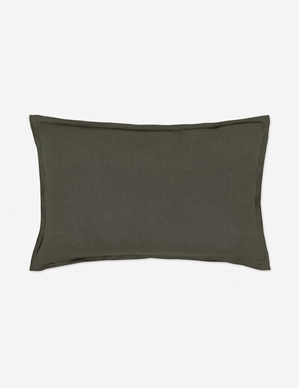 Luna Linen Lumbar Pillow | Superior-Quality Flax, Tonal Stitch Detail