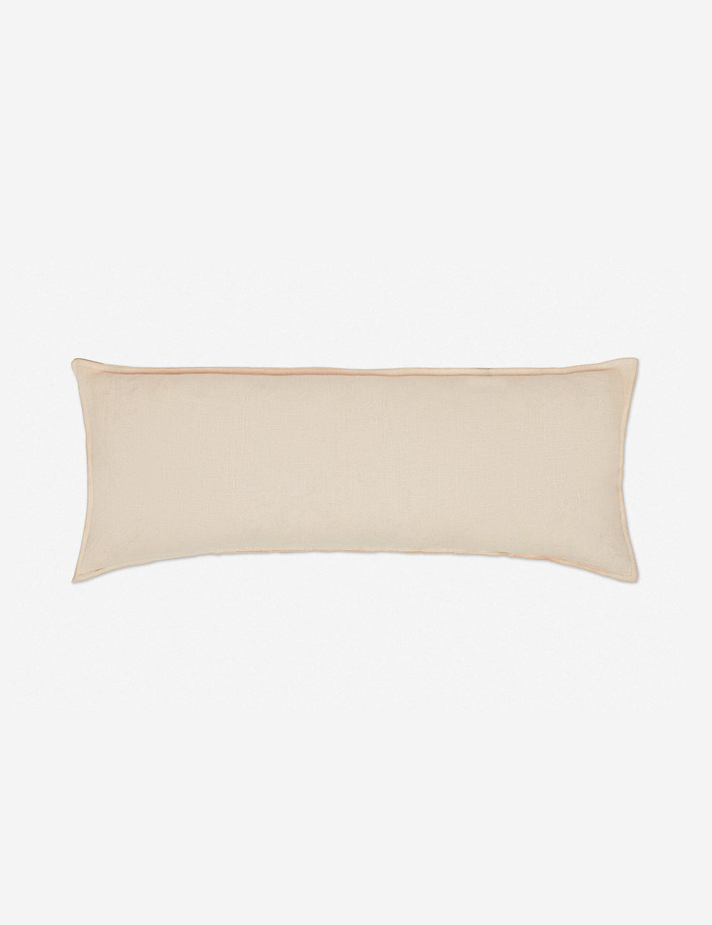 Luna Linen Lumbar Pillow | Superior Long Fiber Flax, Tonal Stitch Detail