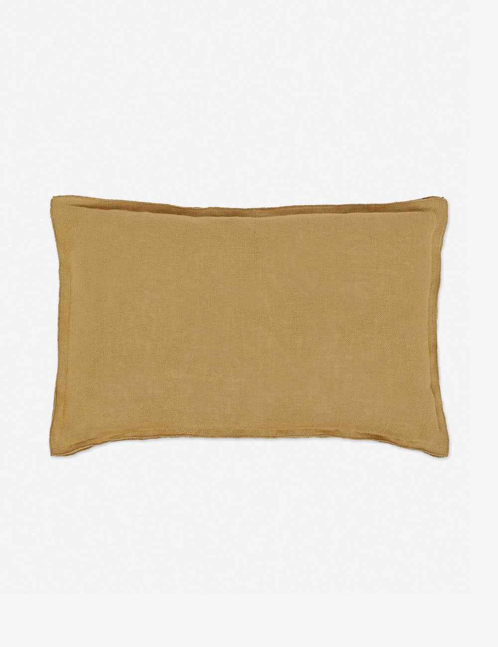 Luna Linen Lumbar Pillow | Superior Long Fiber Flax, Tonal Stitch Detail