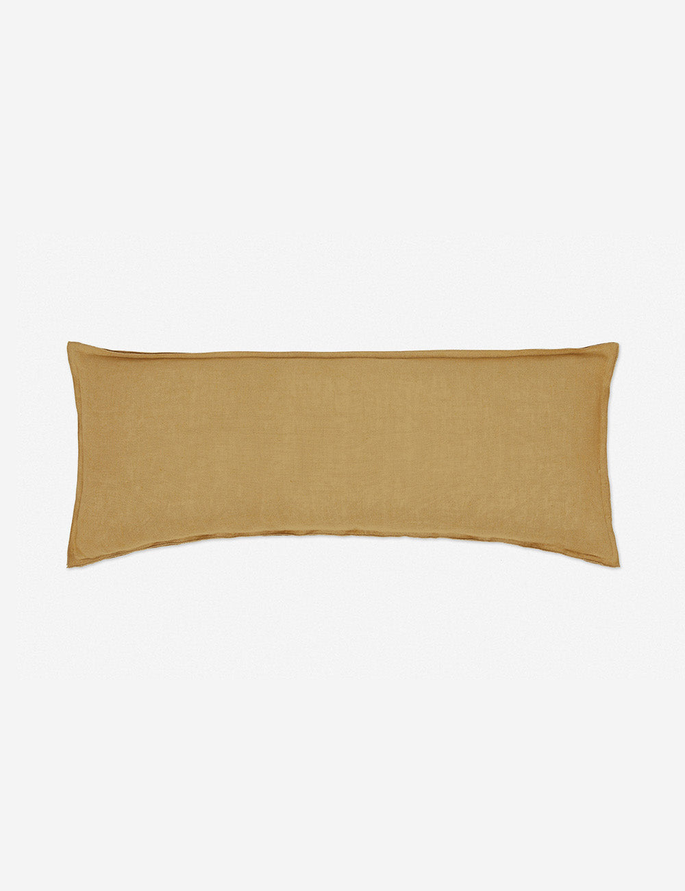 Luna Linen Lumbar Pillow | Superior Long Fiber Flax, Tonal Stitch Detail
