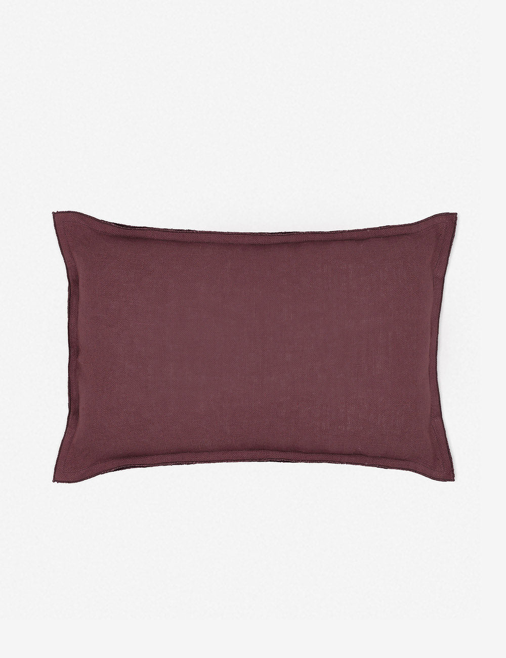 Luna Linen Lumbar Pillow | Superior-Quality Flax, Tonal Stitch Detail