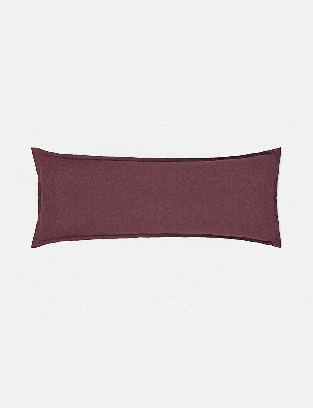Luna Linen Lumbar Pillow | Superior-Quality Flax, Tonal Stitch Detail