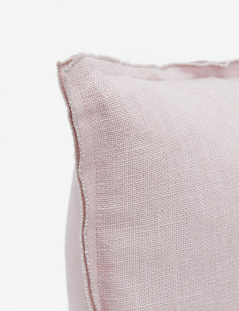 Luna Linen Lumbar Pillow | Superior-Quality Flax, Tonal Stitch Detail