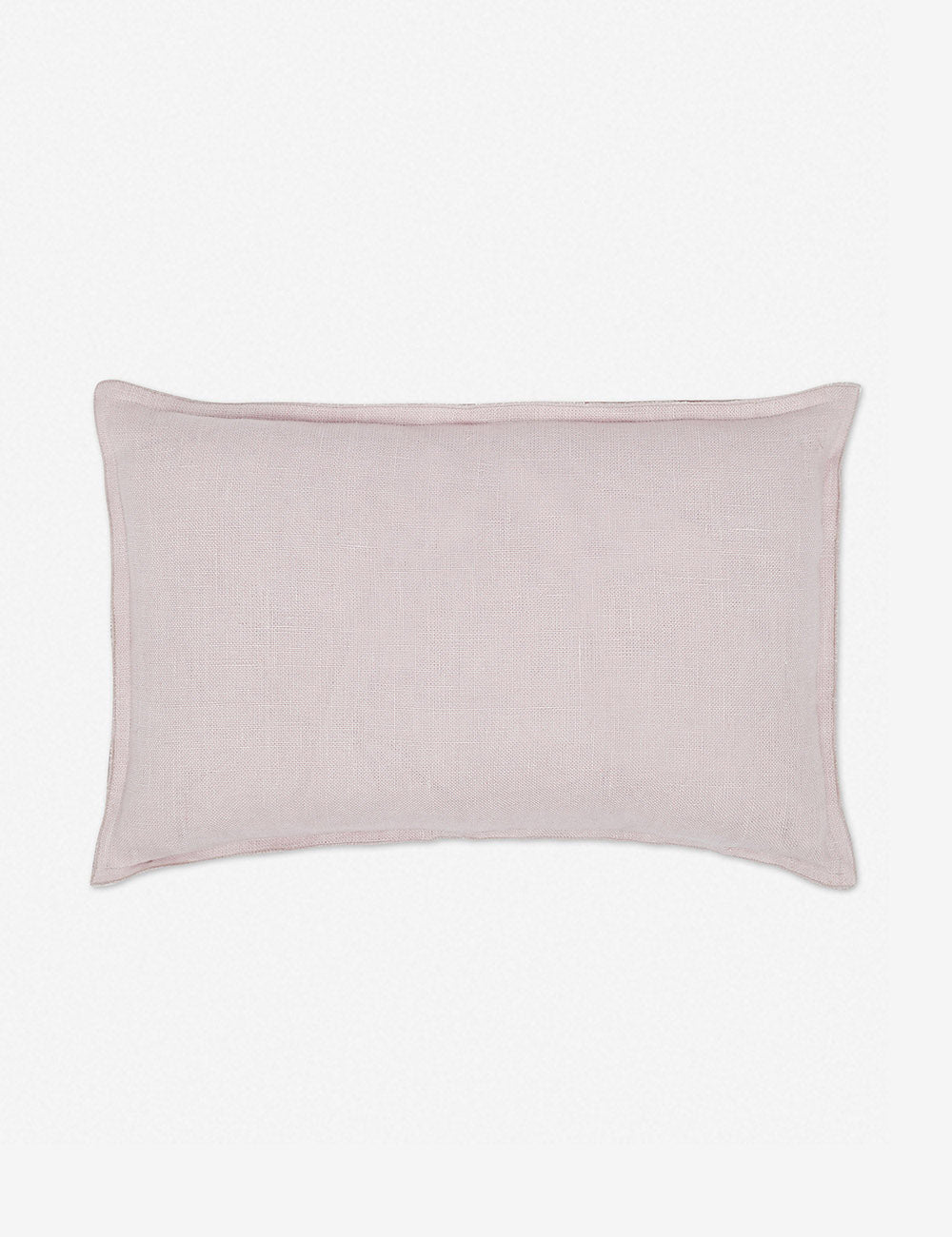 Luna Linen Lumbar Pillow | Superior-Quality Flax, Tonal Stitch Detail