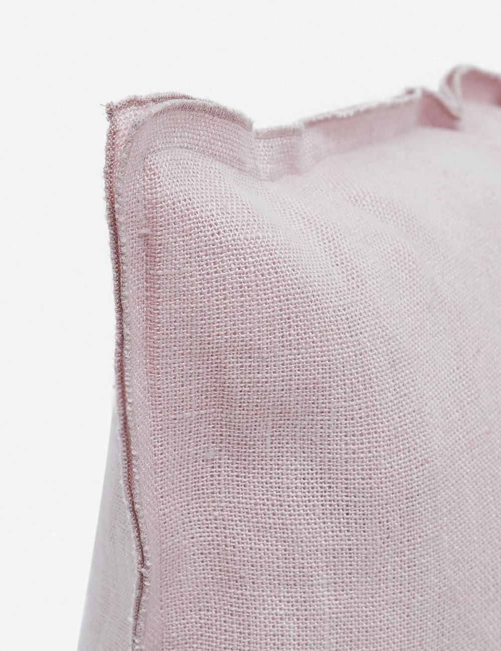 Luna Linen Lumbar Pillow | Superior-Quality Flax, Tonal Stitch Detail