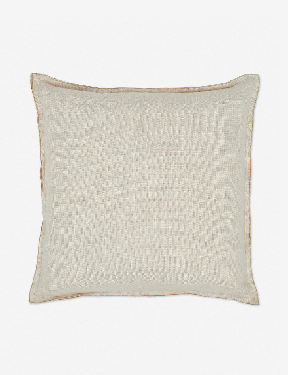 Luna Linen Lumbar Pillow | Superior Long Fiber Flax, Tonal Stitch Detail