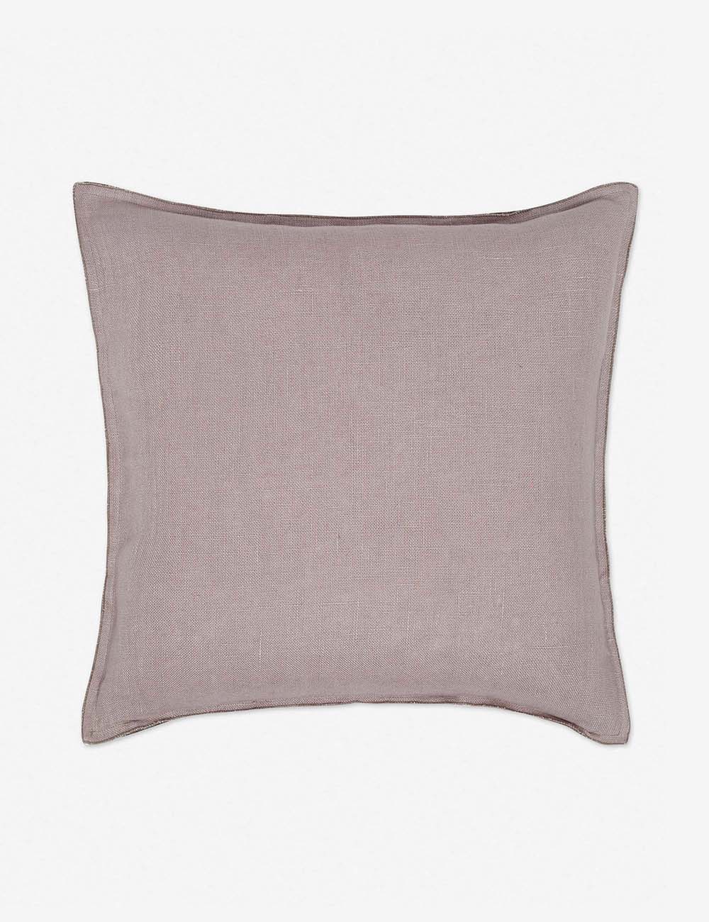 Luna Linen Lumbar Pillow | Superior-Quality Flax, Tonal Stitch Detail