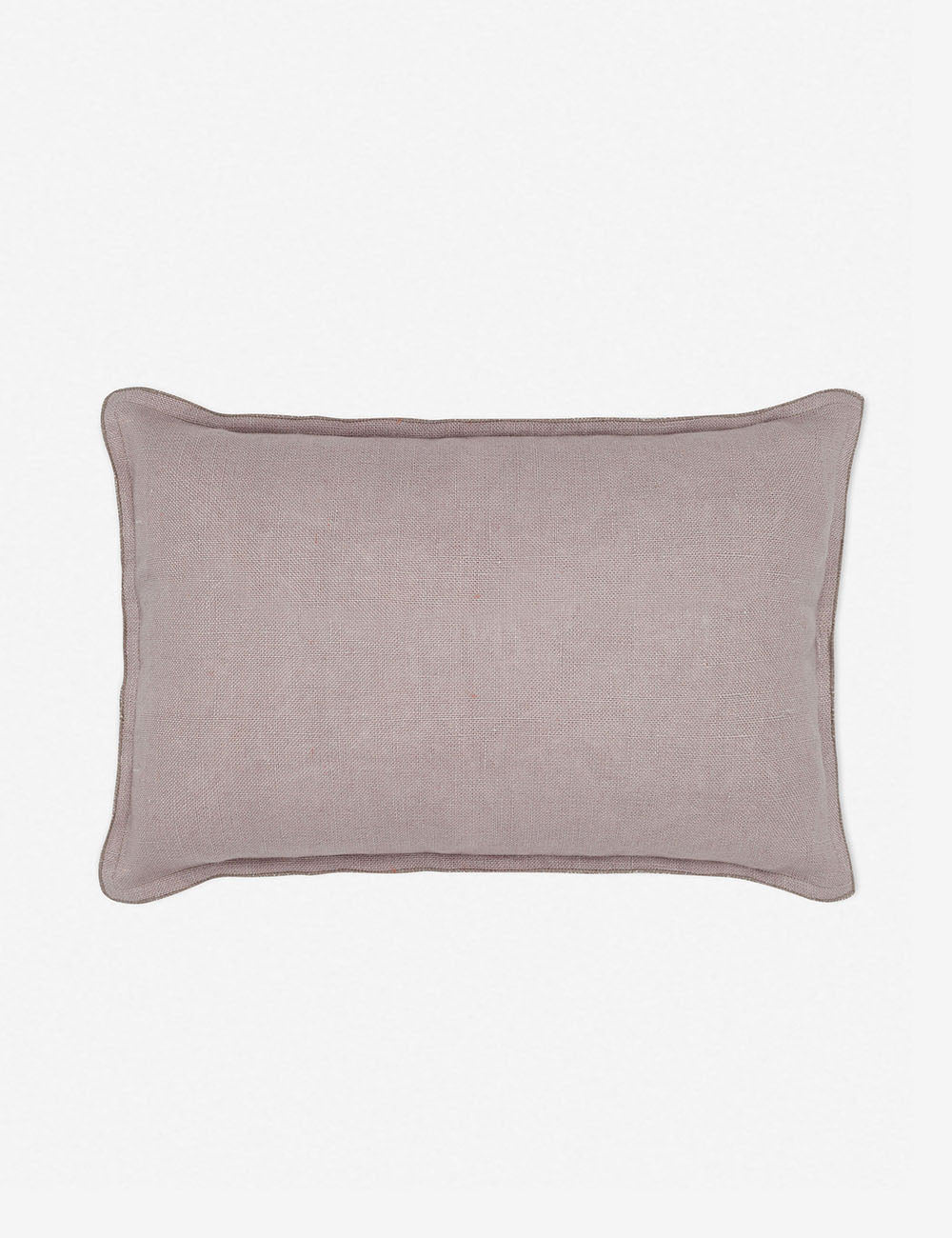 Luna Linen Lumbar Pillow | Superior-Quality Flax, Tonal Stitch Detail