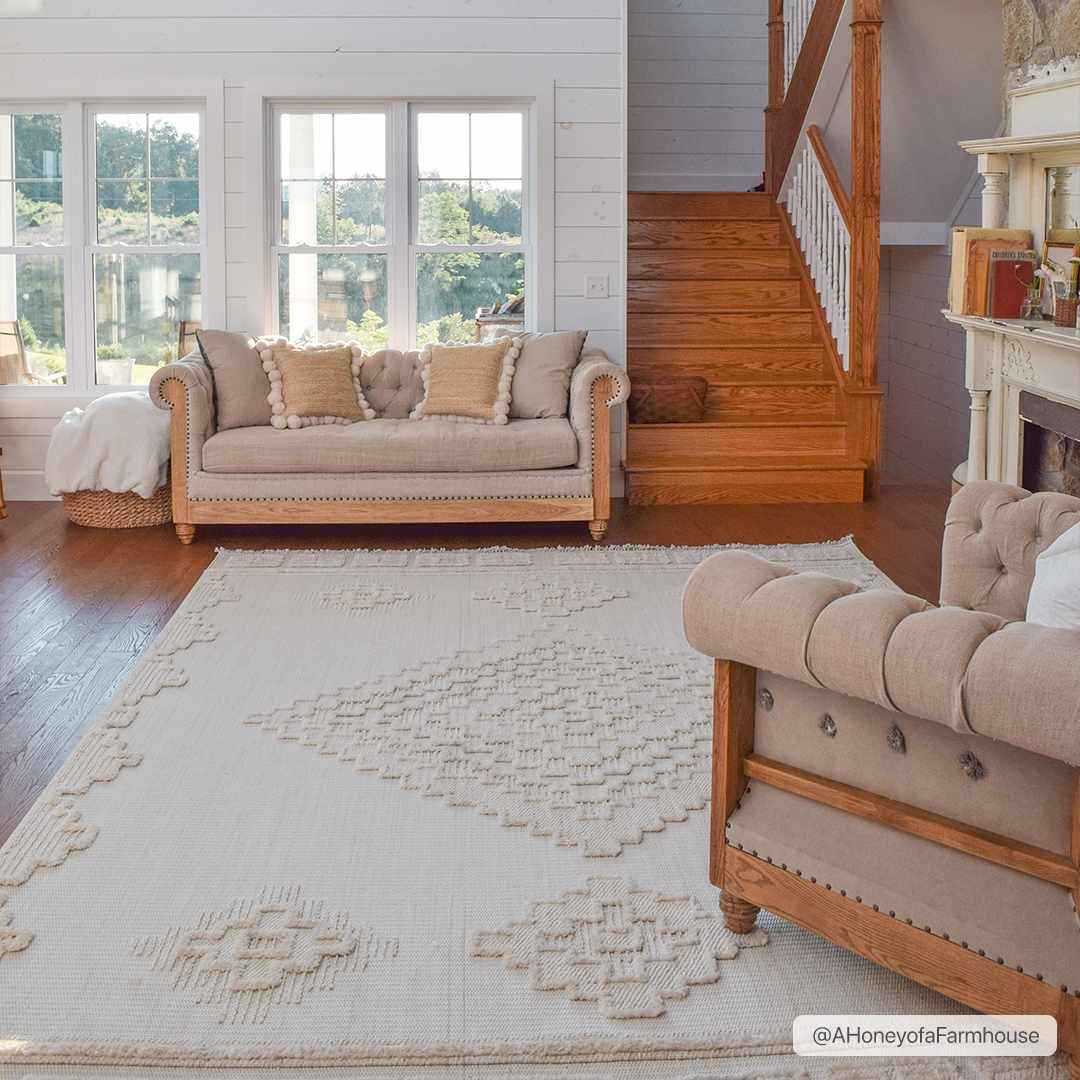 Rivo High-Low Rug  Machine Woven  Transitional Bohemian Style